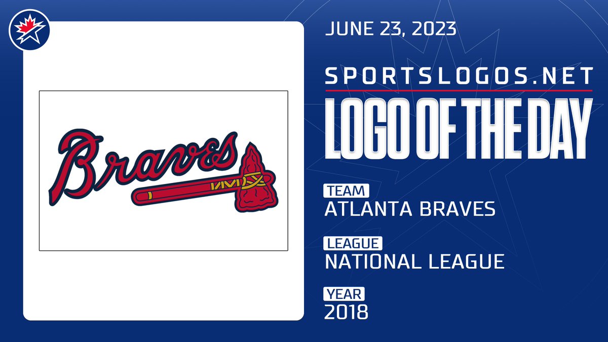 #LogoOfTheDay - June 23, 2023:

Atlanta Braves Jersey (National League) circa 2018

 See it on the site here: sportslogos.net/logos/view/519…