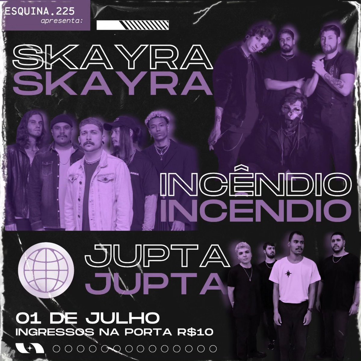 ALÔ ALÔ, JUNDIAÍ! ×∆×

A caravana estará passando por ai no próximo dia 01/07. 🔥🌐

× Skayra × Incêndio × Jupta ×
📍no Esquina .225 - Bar

Quem nós vemos lá na próxima semana?

💜🖤💜🖤💜🖤💜🖤💜🖤