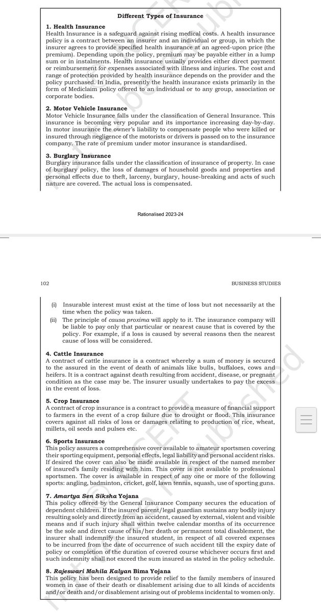 UpscScreenshots's tweet photo. Dear #UPSC epfo Aspirants.
Look at the Screenshots attached here. Very important and basic knowledge about Insurance. Must have a look and keep all important information with u 
#UPSC Source #ncert https://t.co/xzchwJ87ab
