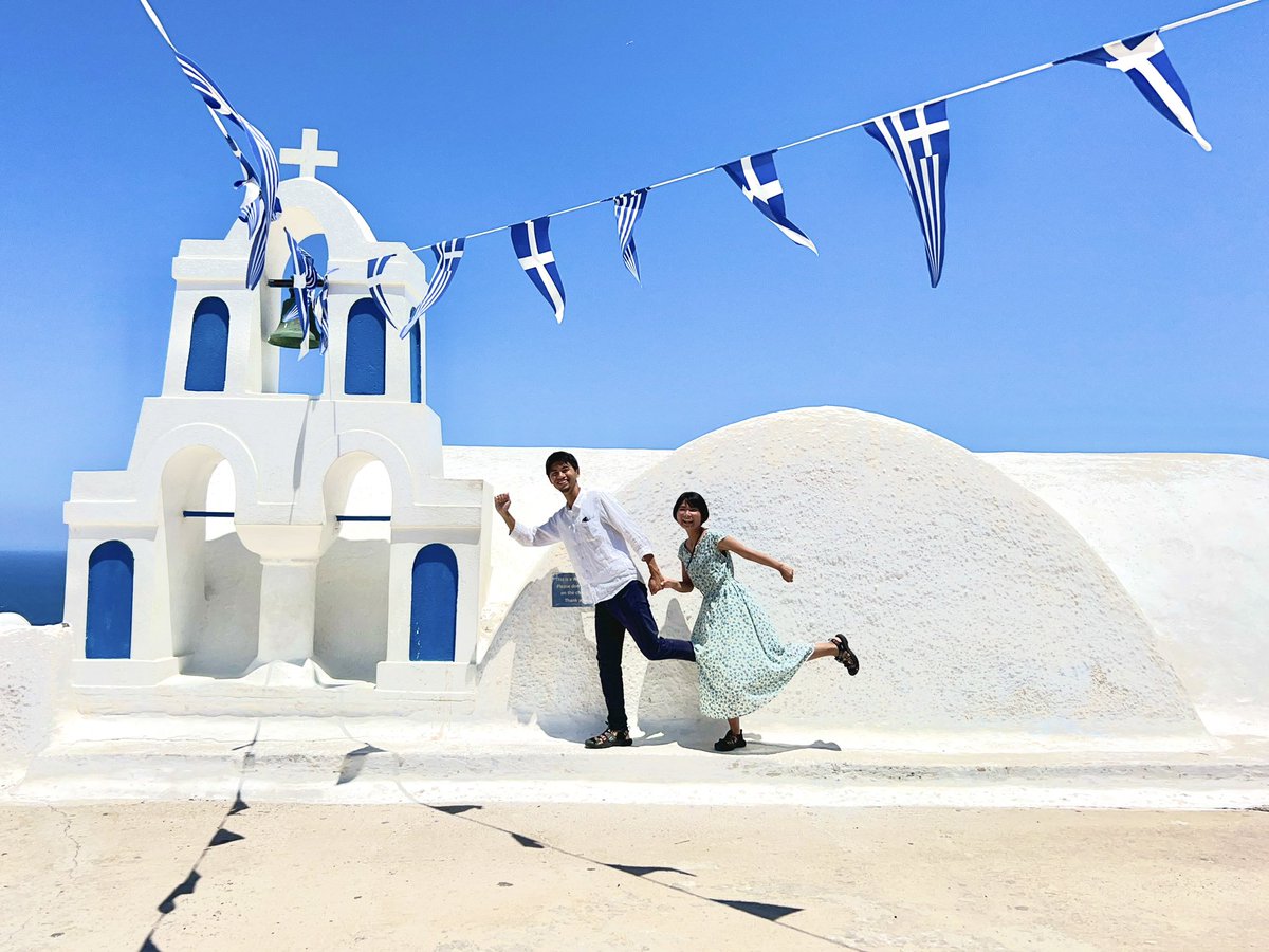 infinitytrip_yk's tweet photo. Oia Santorini🇬🇷

6月でも日中は日差しが強く暑いのでサングラス必須！！ https://t.co/4lGvPC1B4D