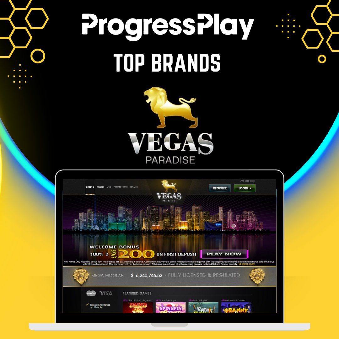 🚀Check out of one our #TopProgressPlayBrands - vegasparadise.com

#ProgressPlay #iGaming #TopBrands