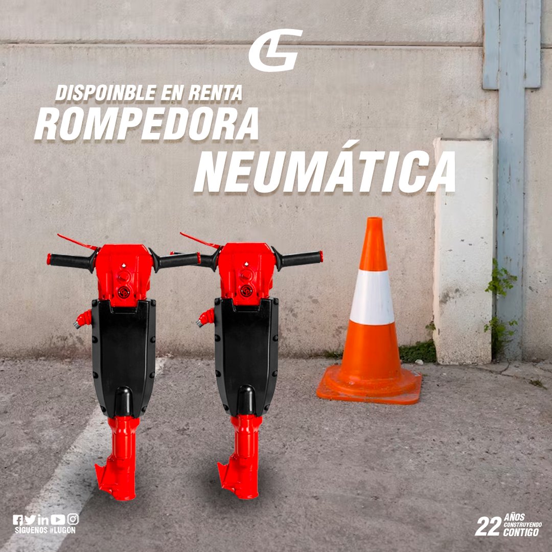 LugonMaquinaria's tweet photo. Potencia y durabilidad necesaria para romper #concreto y #hormigón con la #Rompedora Chicago Neumática 60 Lbs
🟡Piezas forjadas de acero de aleación: excelente durabilidad.
🟡Equipados con cuerpo trasero de cuatro pernos.
Cotiza este y muchos equipos más solo con nosotros 😎🚧 https://t.co/tfyiskjdj1