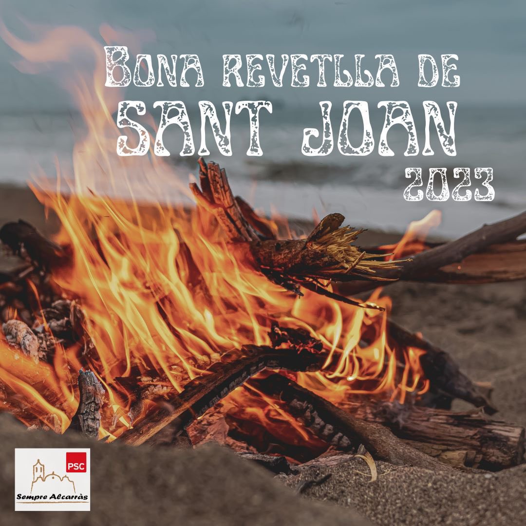 Avui se celebra el solstici d'estiu amb la revetlla de Sant Joan!

#SempreAlcarràsPsc us desitja que gaudiu molt de la tradicional festa i d'un bon "Sant Joan".
#Alcarràs
