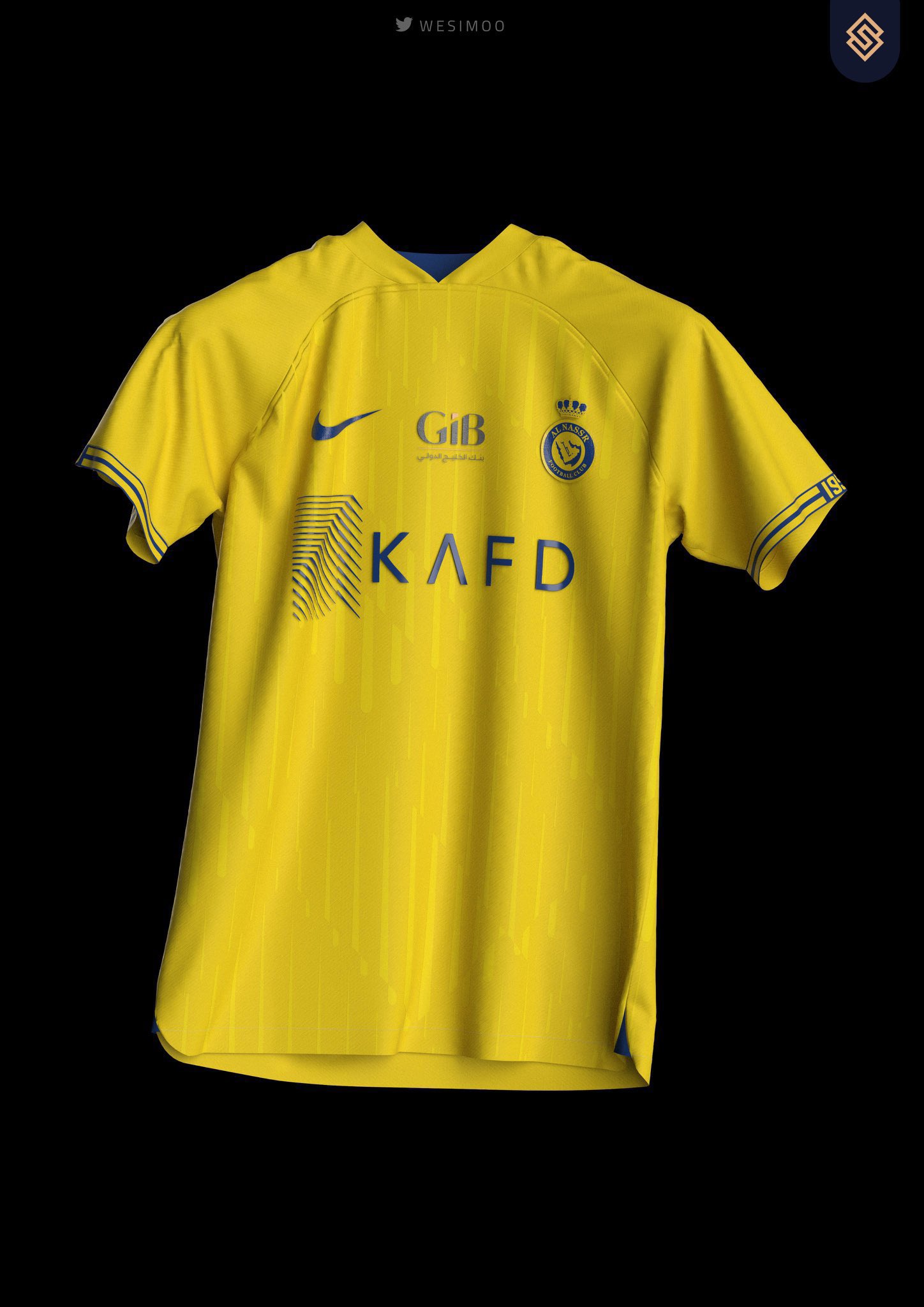 Blue on X: Se filtra la que será la nueva camiseta de Cristiano Ronaldo  del Al Nassr, de la temporada 2023/24 🔵🟡  / X