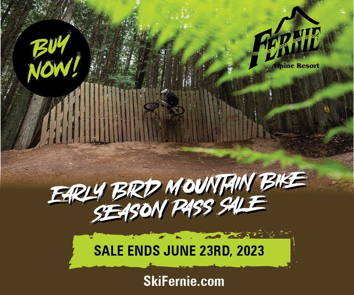 Today is the last day of the summer early bird season pass sale! Click the link below to get yours. 

Guest Services is open until 6pm to print your pass, or help you purchase one!

skifernie.com/purchase/summe…