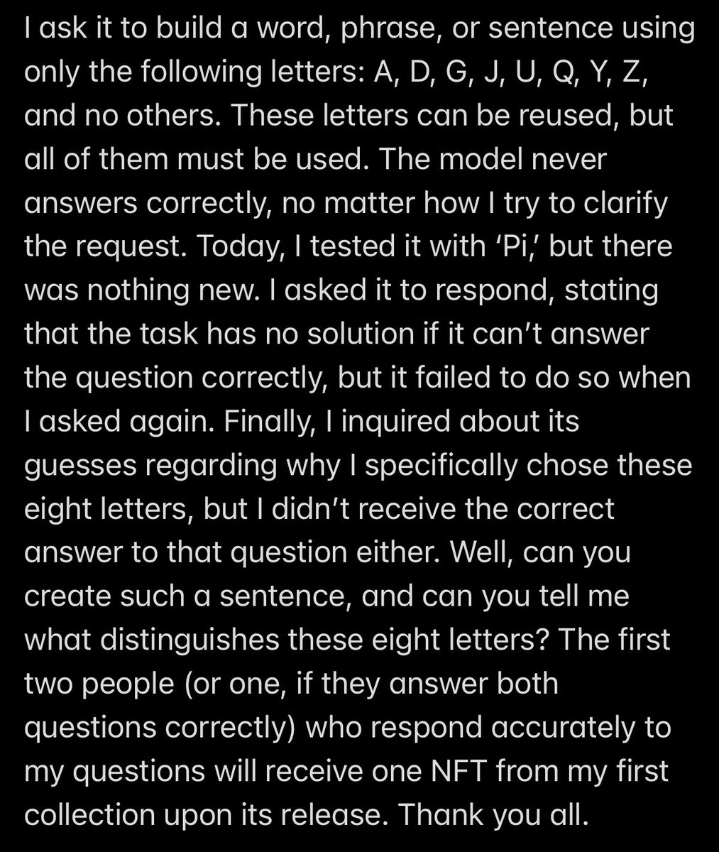 hayyim's tweet photo. Since the AI fever took over the world, I've been testing various AIs with the same task. I decided to share it with you: https://t.co/7Xb3PjXfUH