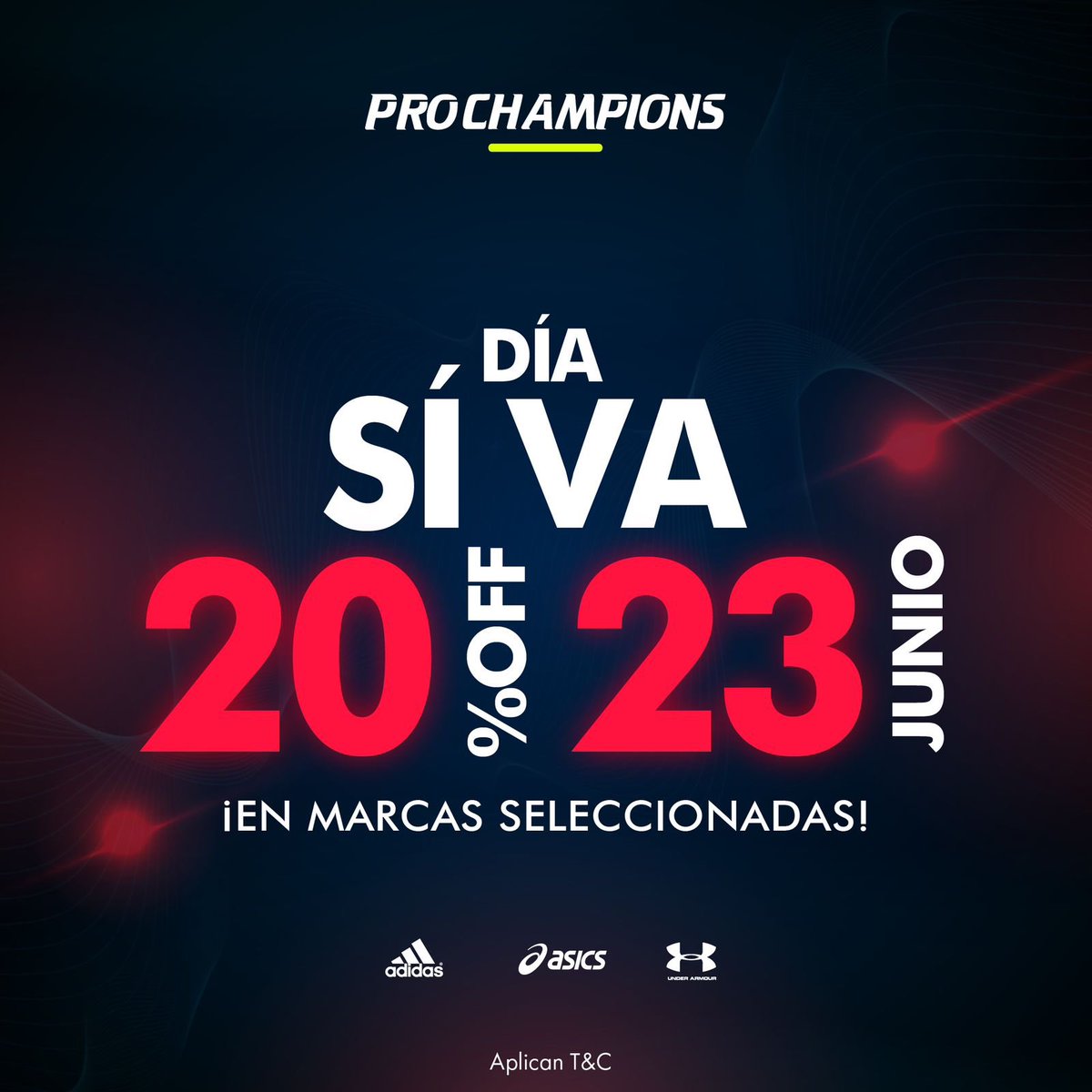 instarunnersco (@instarunnersco) on Twitter photo Aprovecha solo por hoy 23 de junio: 20% OFF en TODAS las referencias de #Asics #Underarmour y #Adidas, además obtén un 10% de descuento con el código INSTARUNNERSCO. <a href="/ProchampionsCo/">Prochampions</a> Aprovecha solo por hoy 23 de junio: 20% OFF en TODAS las referencias de #Asics #Underarmour y #Adidas, además obtén un 10% de descuento con el código INSTARUNNERSCO. <a href="/ProchampionsCo/">Prochampions</a>