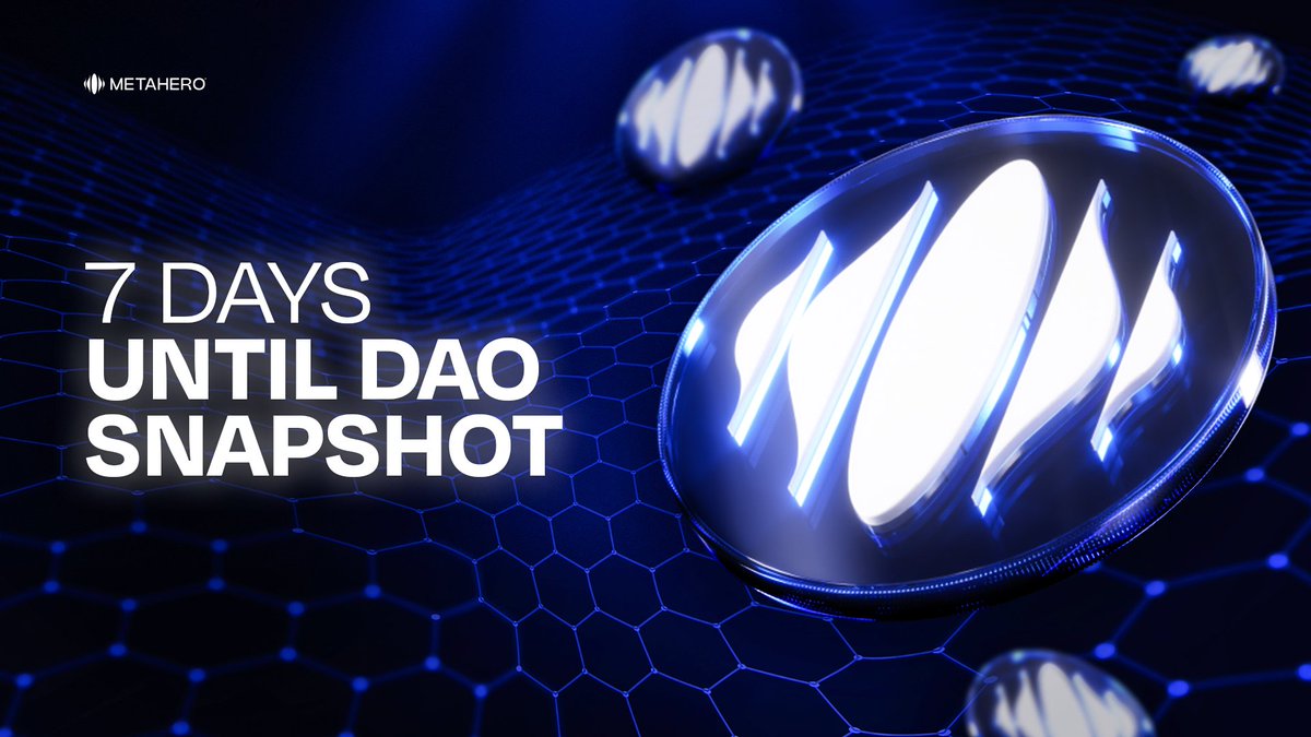 🚨 1 week until our FIRST DAO Snapshot! 🚨

Are you ready?

Midnight UTC
30.06.23

⬇️
 metahero.io/dao/am-i-in