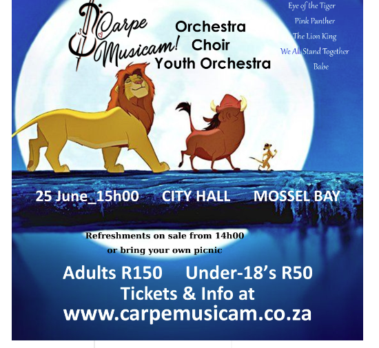 GetMe2MosselBay's tweet image. #LiveOrchestra &amp;amp; Choir concert. All creatures Great &amp;amp; Small. Not to be missed. 
Book now @ carpemusicam.co.za or tickets at the door.  📱082 229 6779 #liveperformance #Saturday #June2023 
See you there👇👇