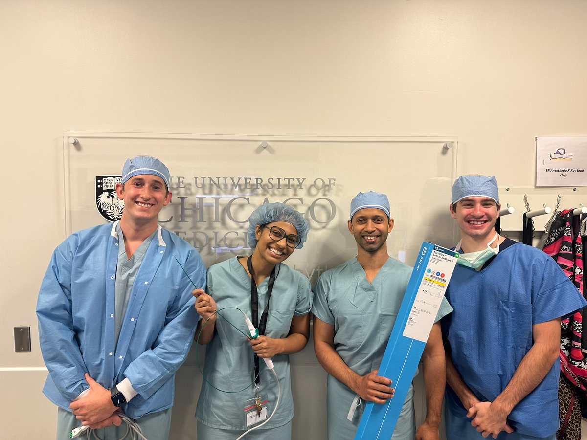 Congratulations to the @UChicagoMed EP Team for being the first #TactiFlex SE users in all of Illinois! With a stable one burn term - the Accessory Pathway never stood a chance. Proud to work with this team and support the great work they are doing! @AbbottCardio #EnSiteX #EPeeps