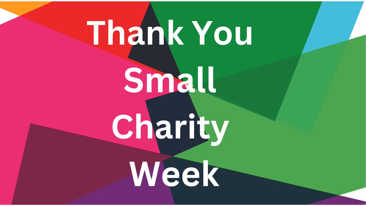 A HUGE THANK YOU to @SmallCharity_Wk @LBFEW @NCVO and everyone involved in this years' #SmallCharityWeek. This is such a vital week for charities like us. A chance to learn, meet other organisations and celebrate the work we all do. Thank you from us all.