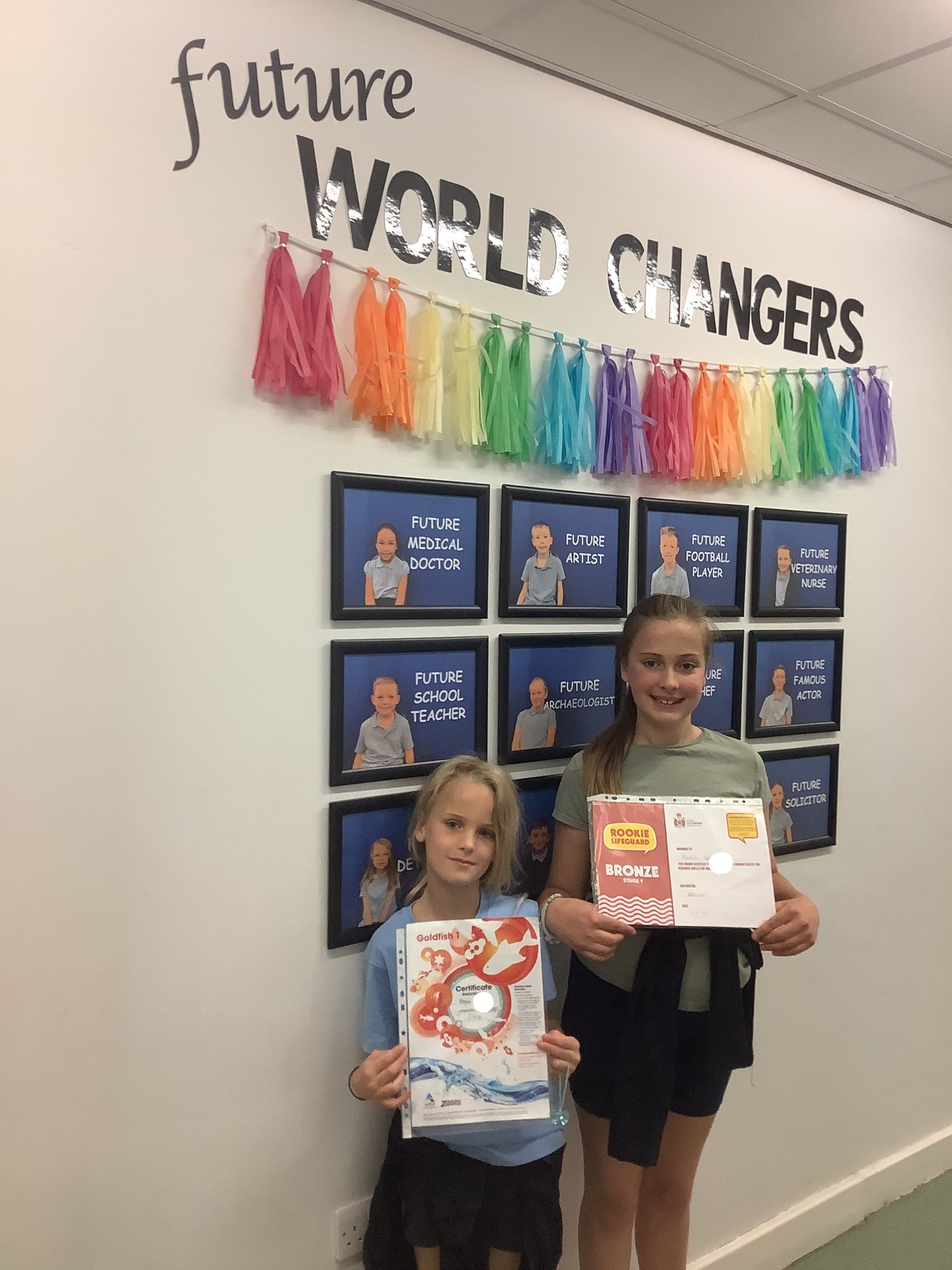 Mackie Hill on Twitter: "Swimming awards for Freya(Year 3) & Fenella