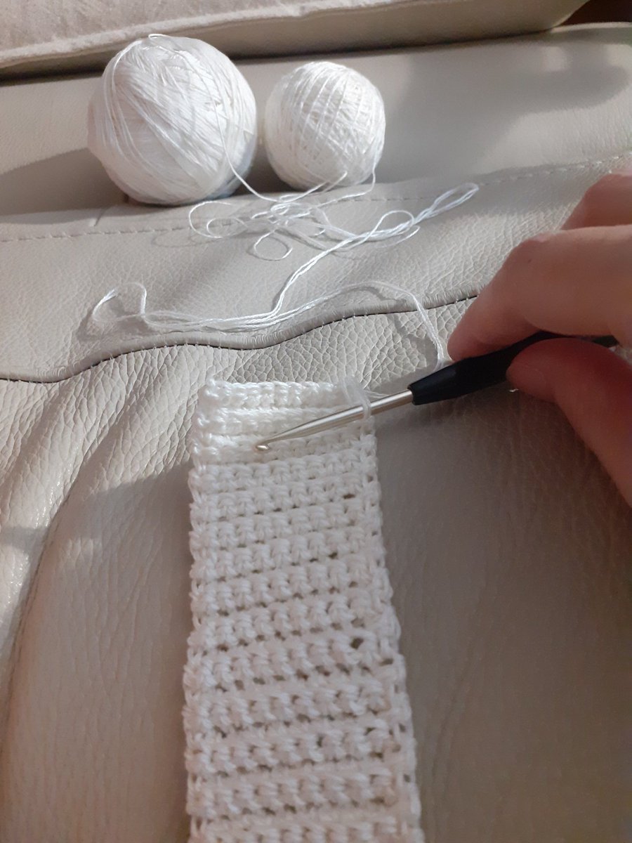 White yarn for a new project 🧶🪡#crochet #crochethook #white #newproject #weekend #relax #hobbies