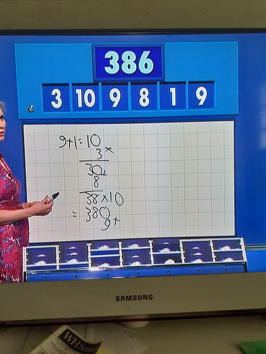 One of those rare occasions when I got a numbers game which <a href="/RachelRileyRR/">Rachel Riley MBE 💙</a> didn't.