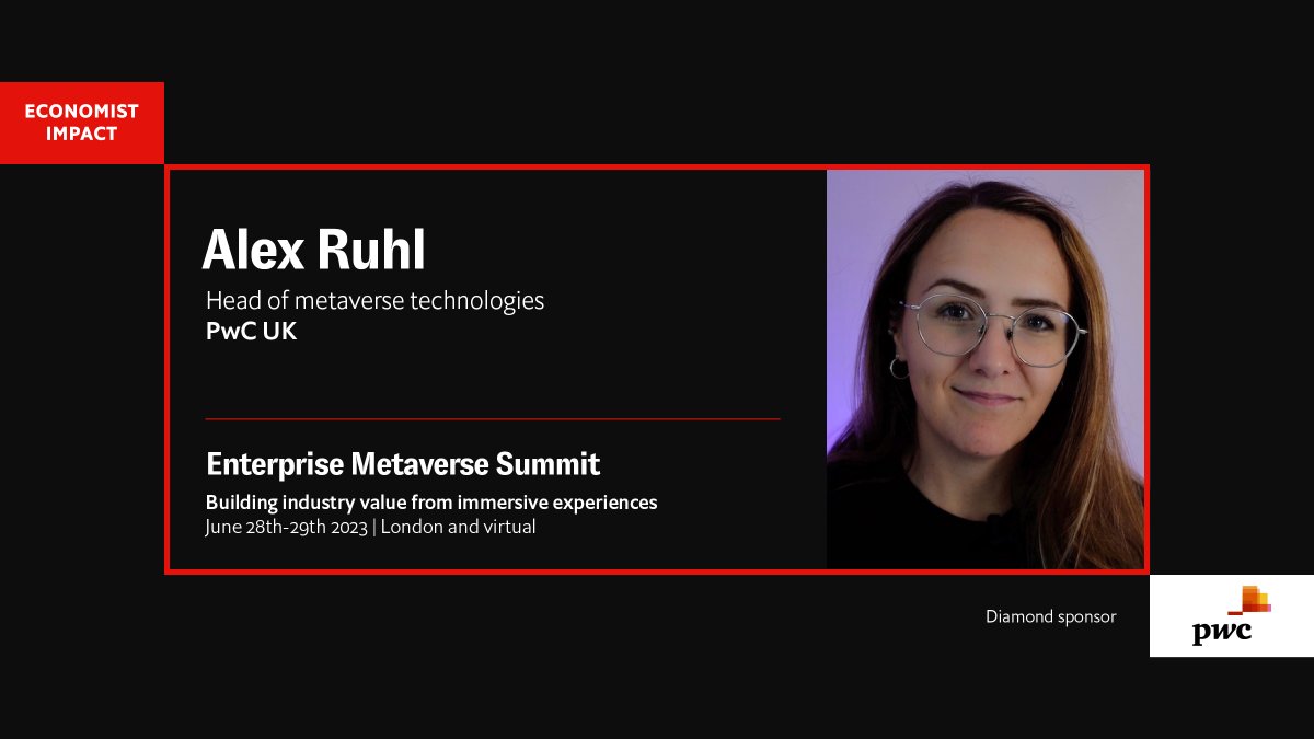 Do more with less. Join me & my team next week at @TheEconomist Metaverse Summit where we'll be speaking about how companies can have a meaningful impact using immersive technology: events.economist.com/enterprise-met… @PwC @PwC_UK