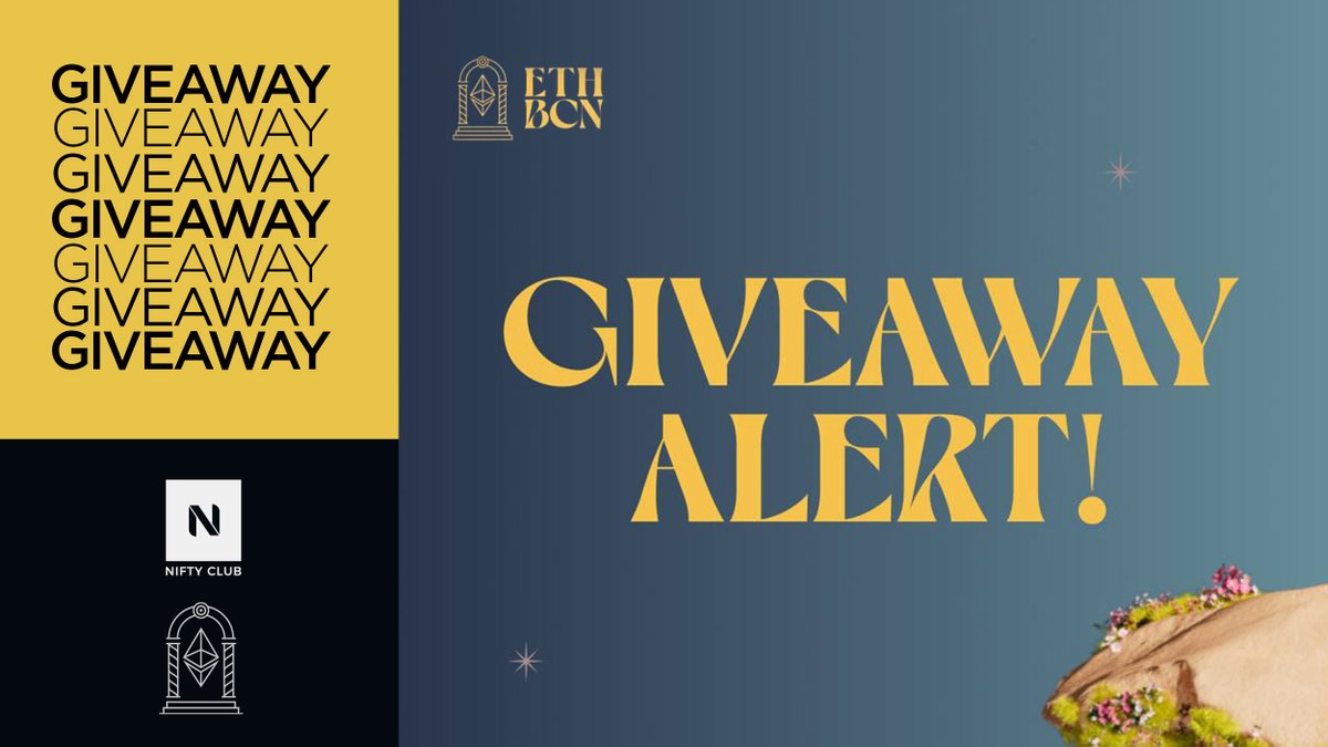 🚀 <a href="/eth_barcelona/">ETHBarcelona</a> está al caer y tenemos dos entradas para sortear!

Síguenos y haz RT a este tweet para participar. También sorteamos otra entrada por nuestro grupo de Telegram

¡El lunes anunciamos los ganadores! 

Buena suerte, Niftys 🍀