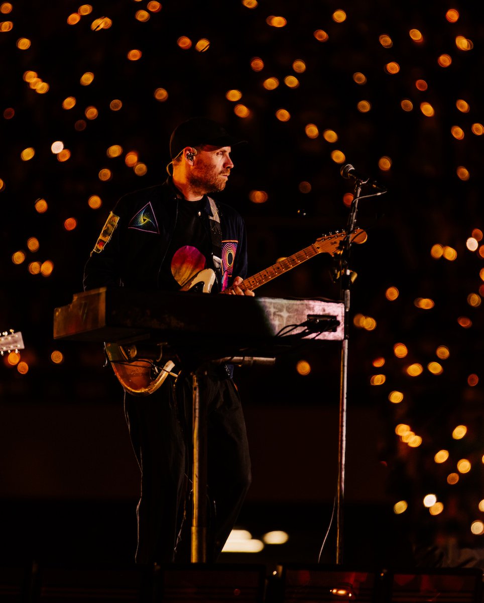 The best of our guitar and synth hero Mr. Jonny Buckland at #ColdplayNaples - 22 June 💚🇮🇹 | via the Music of the Spheres World Tour App