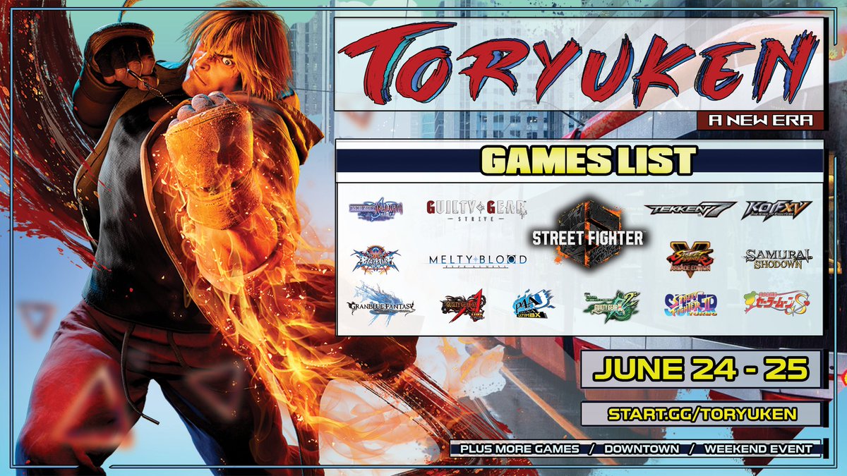List of MTL players going to #Toryuken this weekend:

@pochp_ 
@badatgaems 
@FGC_Gaba 
@Freenicius 
@RadIsh148 
@ChiRithy 
@Phatens97 
@FluxWaveZ 
Babs
RoKOruE

Wish them best of luck and safe travel

We will also be there to help run #BBCF #GBVS #ACPR !

#MTL #FGC #Toronto