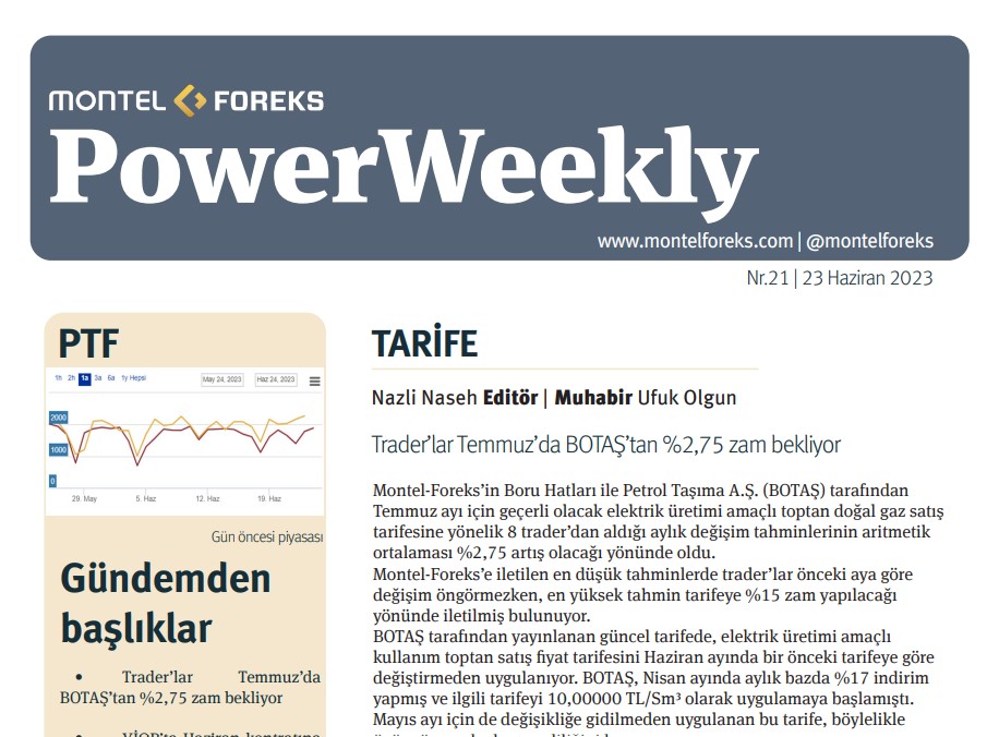 Power Weekly bültenimizin 21. sayısı yayınlanmıştır Ücretsiz üye olmak için >> montelgroup.com/sign-up-for-mo… 
#Enerji #Elektrik #Kömür #Doğalgaz #Petrol #Mevzuat #MontelForeks