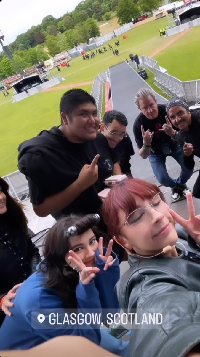 .@TheWarningBand2 ready to rock out in Bellahouston Park, Glasgow!!! 💥🔥🔥🔥🤘🏻

#TheWarning #errorworldtour2023 #danyvillarreal #pauvillarreal #alevillarreal #rockstars #thewarningrockband #rock #hardrock #rockandroll