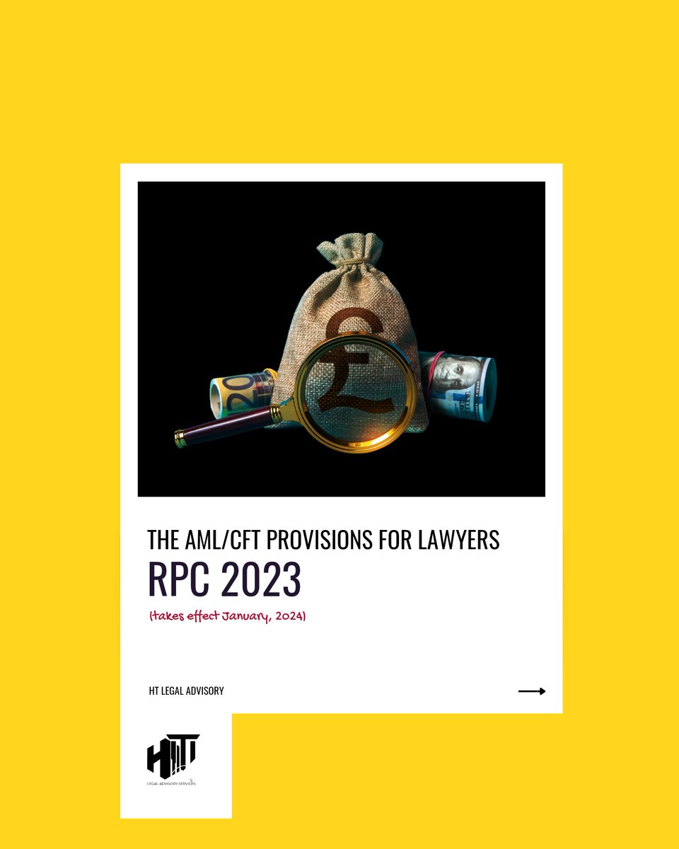 THE AML/CFT Provisions of #nigerianlawyers in the newly released #RPC2023