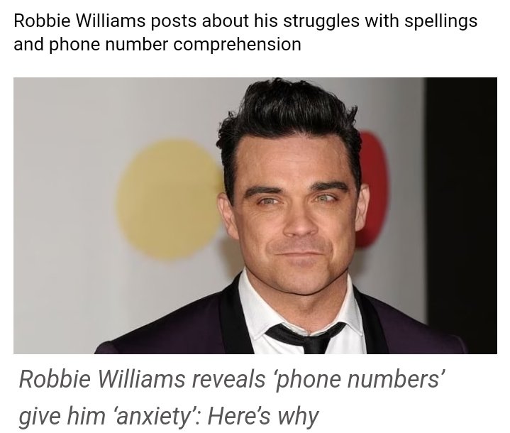 The Dyscalculia Network (@dyscalculianet1) on Twitter photo Fantastic to see <a href="/robbiewilliams/">Robbie Williams</a> talking about his Dyscalculia as well as dyslexia! Thank you for helping spread awareness! We would love you to be an ambassador for us! ❤️
geo.tv/latest/494782-…
#Dyscalculia #DyscalculiaAwareness #robbiewilliams Fantastic to see <a href="/robbiewilliams/">Robbie Williams</a> talking about his Dyscalculia as well as dyslexia! Thank you for helping spread awareness! We would love you to be an ambassador for us! ❤️
geo.tv/latest/494782-…
#Dyscalculia #DyscalculiaAwareness #robbiewilliams