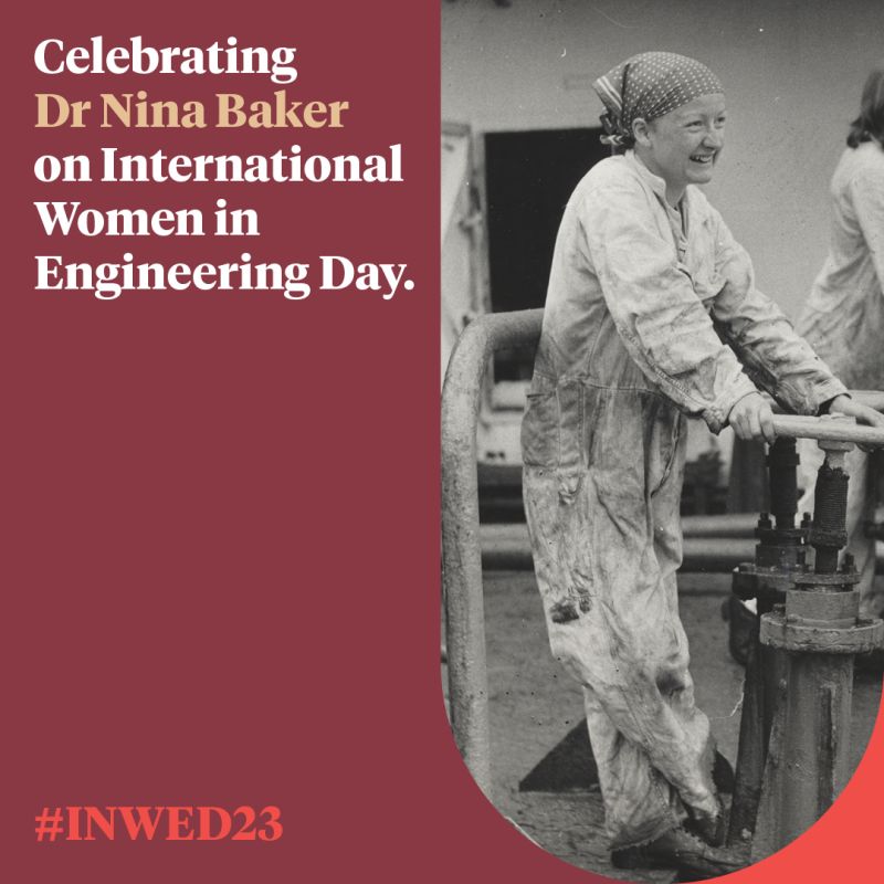 Join us in paying tribute Dr Nina Baker on International Women in Engineering Day. Her tenacity and appetite for knowledge has made an unmistakable impact on the engineering sector. Let us strive for a welcoming and diversified environment in engineering. #INWED23