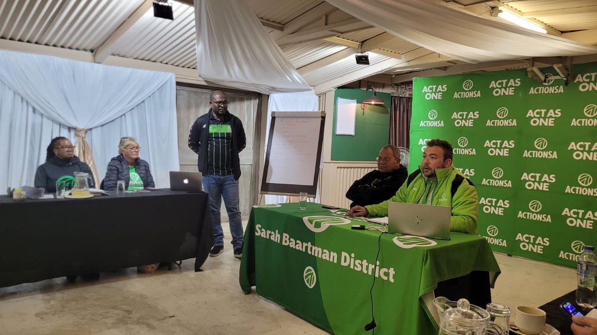 More ActionSA regional coordinators presenting operational reports and identifying areas of strategic importance that need to be addressed in order that we meet our electoral targets. ⁦<a href="/HermanMashaba/">Herman Mashaba</a>⁩