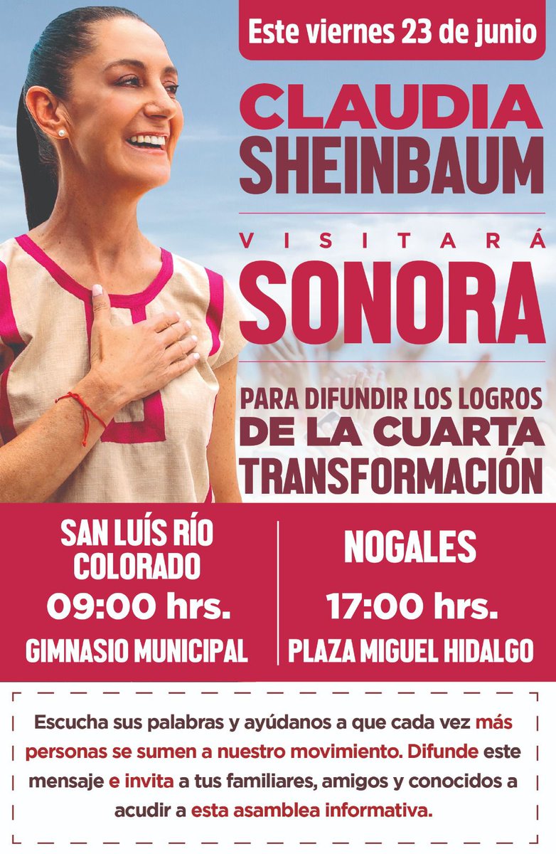 crispevalencia's tweet photo. Para que siga la transformación de Mexico. 
#EsClaudia
#EsClaudialaRespuesta https://t.co/EysAx9Wrxv
