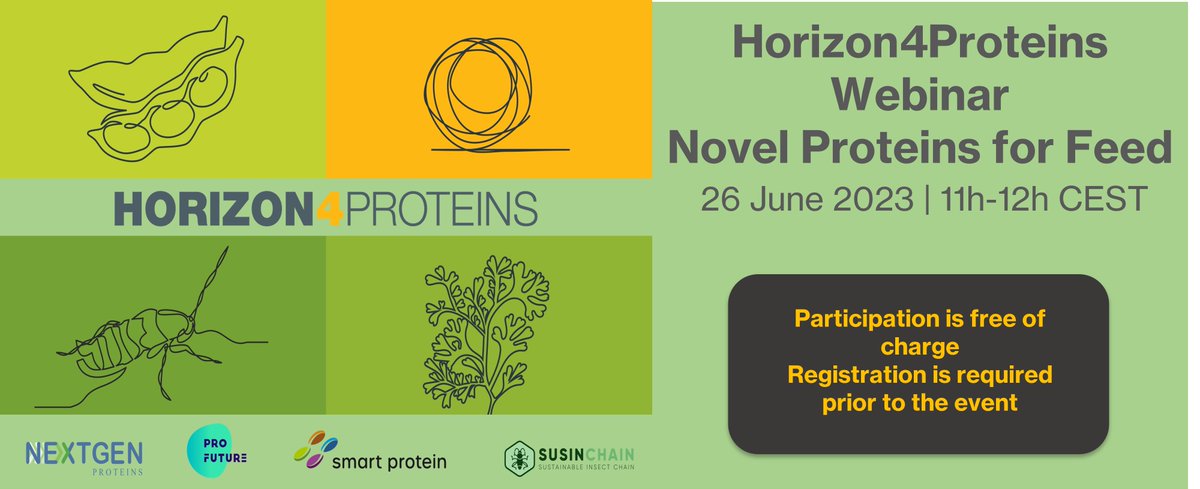 📍Finall call to register for the Horizon4Proteins Webinar on 𝐍𝐨𝐯𝐞𝐥 𝐏𝐫𝐨𝐭𝐞𝐢𝐧𝐬 𝐟𝐨𝐫 𝐅𝐞𝐞𝐝
📩Find the form here: us06web.zoom.us/webinar/regist…
#susinchain #H2020 #susinchainproject #EUproject