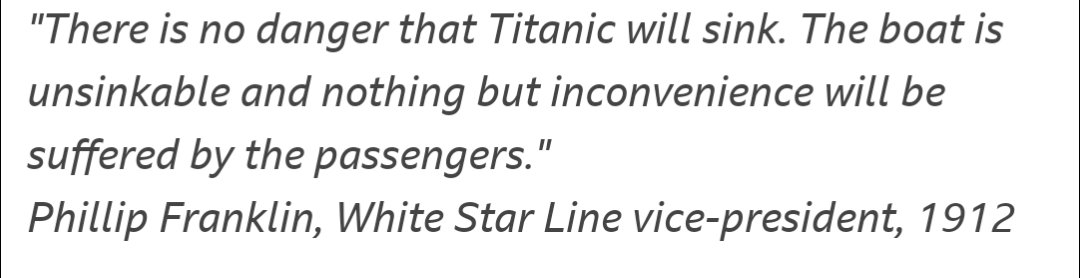 @davidmackau It's a perfect story of hubris and endless omens, the CEO having described regulated vessels as 'obscenely safe' in a big Atlas Shrugged moment, and then getting crushed by Atlas, whose shoulders weigh on the oceans.

Plus parallelism with the original story of the Titanic.