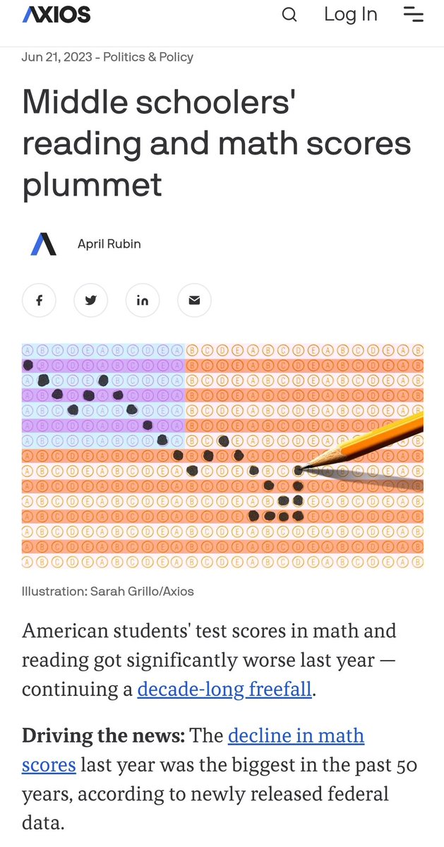 Now do a comparison between public, private and homeschooling- I guarantee you'll see a huge difference and public schools will be dead last in ALL areas. 

My daughter never missed a day of school and her IOWA scores were that of a 3rd grader *she's in first* and attends a…