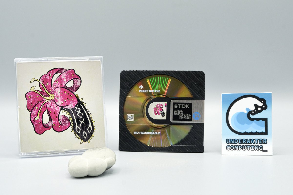 UnderwaterComp1's tweet image. Out now! 悲​し​み​の​花 by c i t a d e l 寒い世界 #signalwave ! On a such beautiful blackberry marbled cassette that we reduced the sticker to it&apos;s minimal expression each cassette is unique, also a nice black/gold minidisc! underwater-computing.bandcamp.com/album/--38