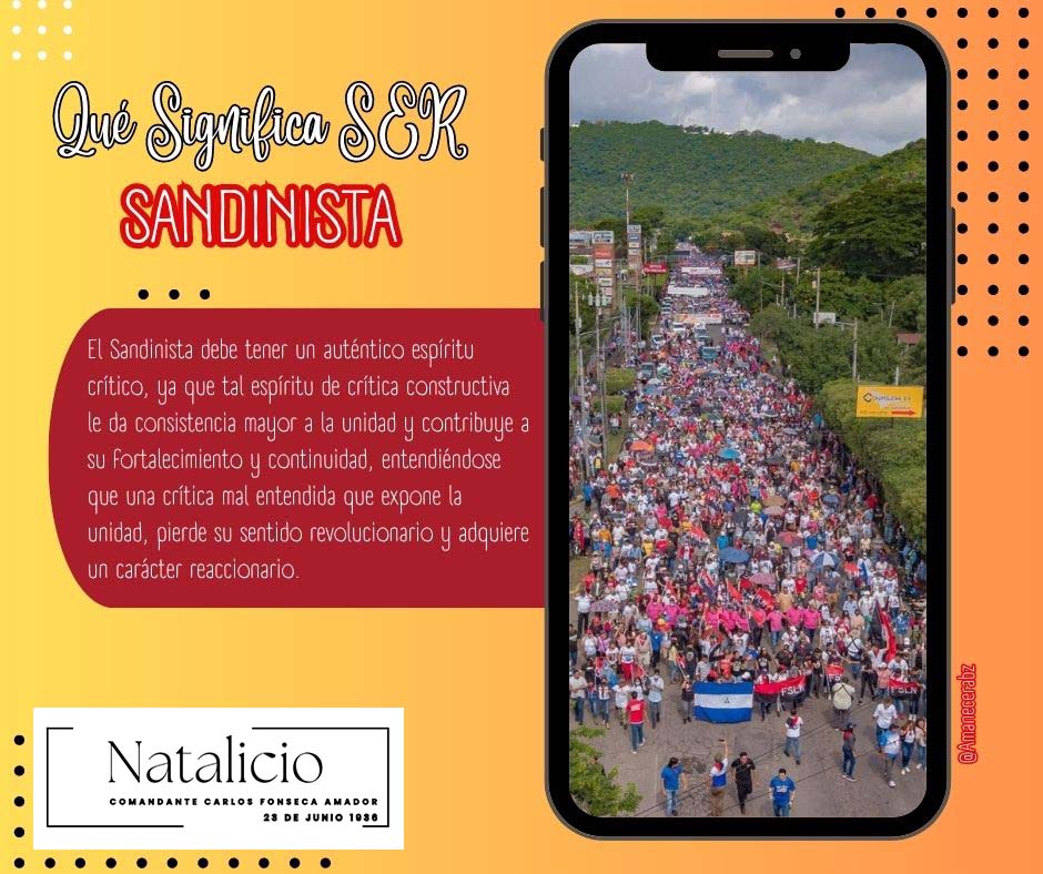 Amanecer 🇳🇮 (@amanecerabz) on Twitter photo "El Sandinista debe tener un auténtico espíritu crítico, ya q tal espíritu de crítica constructiva le da consistencia mayor a la #Unidad y contribuye a su fortalecimiento y continuidad..."
#DeZurdaTeam
@AMambises
<a href="/AlejandraSuar3z/">Alejandra Suárez</a> "El Sandinista debe tener un auténtico espíritu crítico, ya q tal espíritu de crítica constructiva le da consistencia mayor a la #Unidad y contribuye a su fortalecimiento y continuidad..."
#DeZurdaTeam
@AMambises
<a href="/AlejandraSuar3z/">Alejandra Suárez</a>