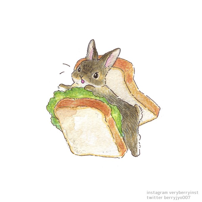 「動物 サンドイッチ」のTwitter画像/イラスト(新着)