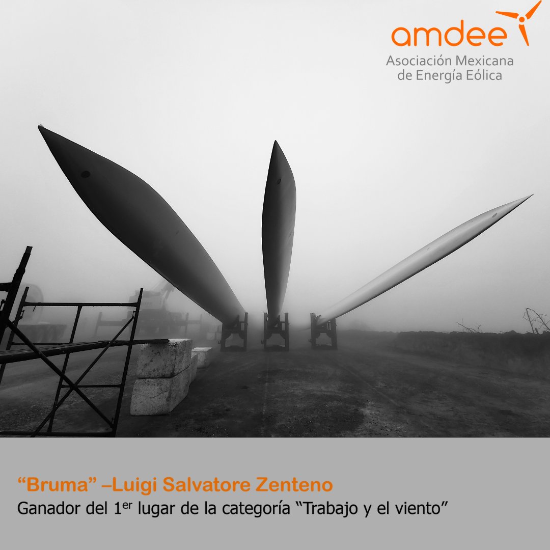 AMDEEMX's tweet photo. Por parte de #AMDEE felicitamos a Luigi Salvatore Zenteno por haber participado en el #4toConcursoNacionaldeFotografía #Mividayelviento y ganado el 1er lugar en la categoría Trabajo y el viento https://t.co/e37N6JI3LD