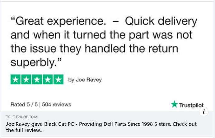 Blackcatpc's tweet photo. Thank you for the great review Joe
#dellpartners #delltechnologies #delltechforum #Dell #delltechpartners #delllaptops #blackcatpc #reviews #Trustpilot #trustpilotreviews #trustpilotreviews #smallbiz #smallbusinessowneruk https://t.co/XxC0edLQYp https://t.co/PJS6eN0Try