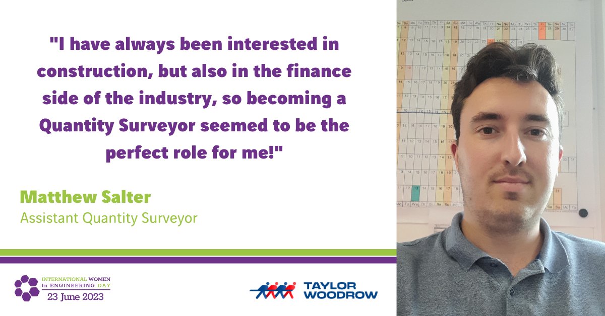We spoke to Matthew about how he got into the industry. He gave some excellent advice to girls in school/college who may be looking to enter the construction industry. Read on to find out what he said.

#INWED2023 #MakeSafetySeen #WorkSafeLiveWell