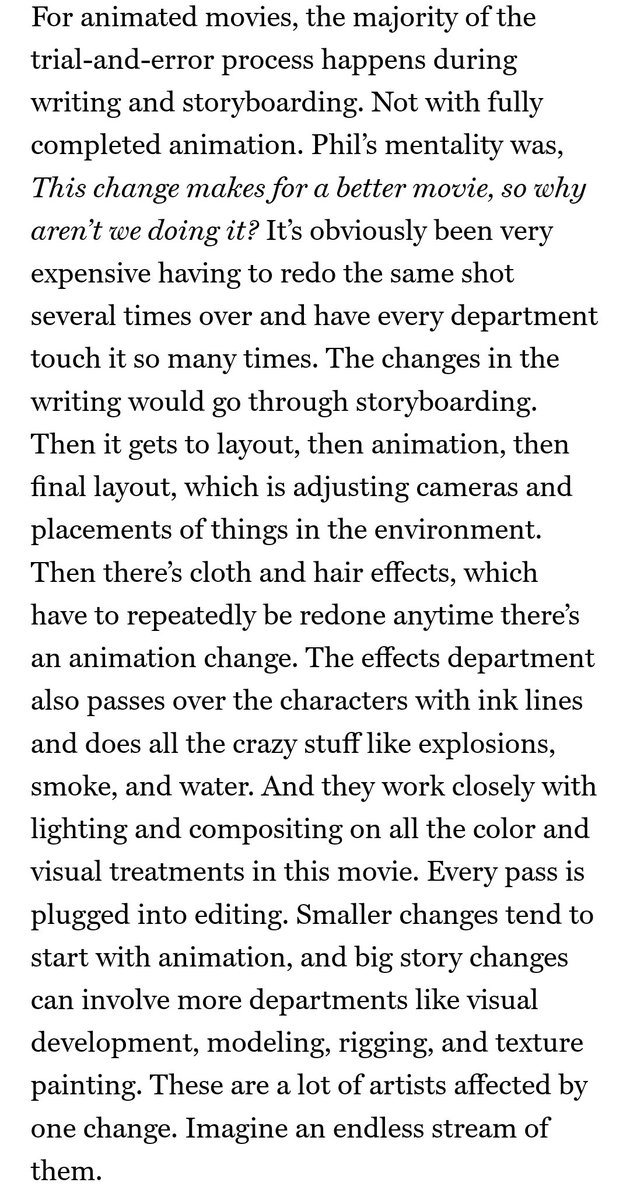 it's so crazy that lord and miller work mostly in animation if this is how the productions are run. sony pictures animation needs to unionize ASAP