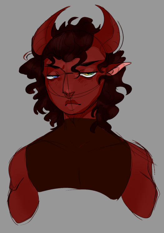 zeeteroni's tweet photo. hey guys, sorry for kinda disappearing for a hot second!  here's some of my friends characters for a DND campaign i'm running >:) are any of you doing artfight? lmk your user!! #dnd @tiefling #art #artmoots #tattoos #characters #artmutuals #cos #curseofstrahd https://t.co/NCJJZZm8q0