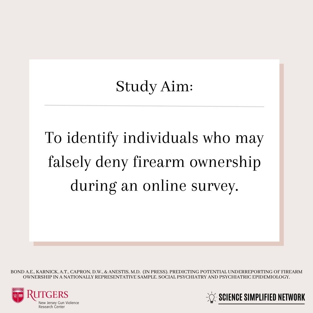 Allie Bond (@alliebond12) on Twitter photo 1/3 Just published‼️ <a href="/alekskarnick/">Aleks Karnick</a>, Dan Capron, <a href="/PsychBrownBag/">Mike Anestis, PhD</a> and I looked at who may be falsely denying firearm ownership. 1/3 Just published‼️ <a href="/alekskarnick/">Aleks Karnick</a>, Dan Capron, <a href="/PsychBrownBag/">Mike Anestis, PhD</a> and I looked at who may be falsely denying firearm ownership.