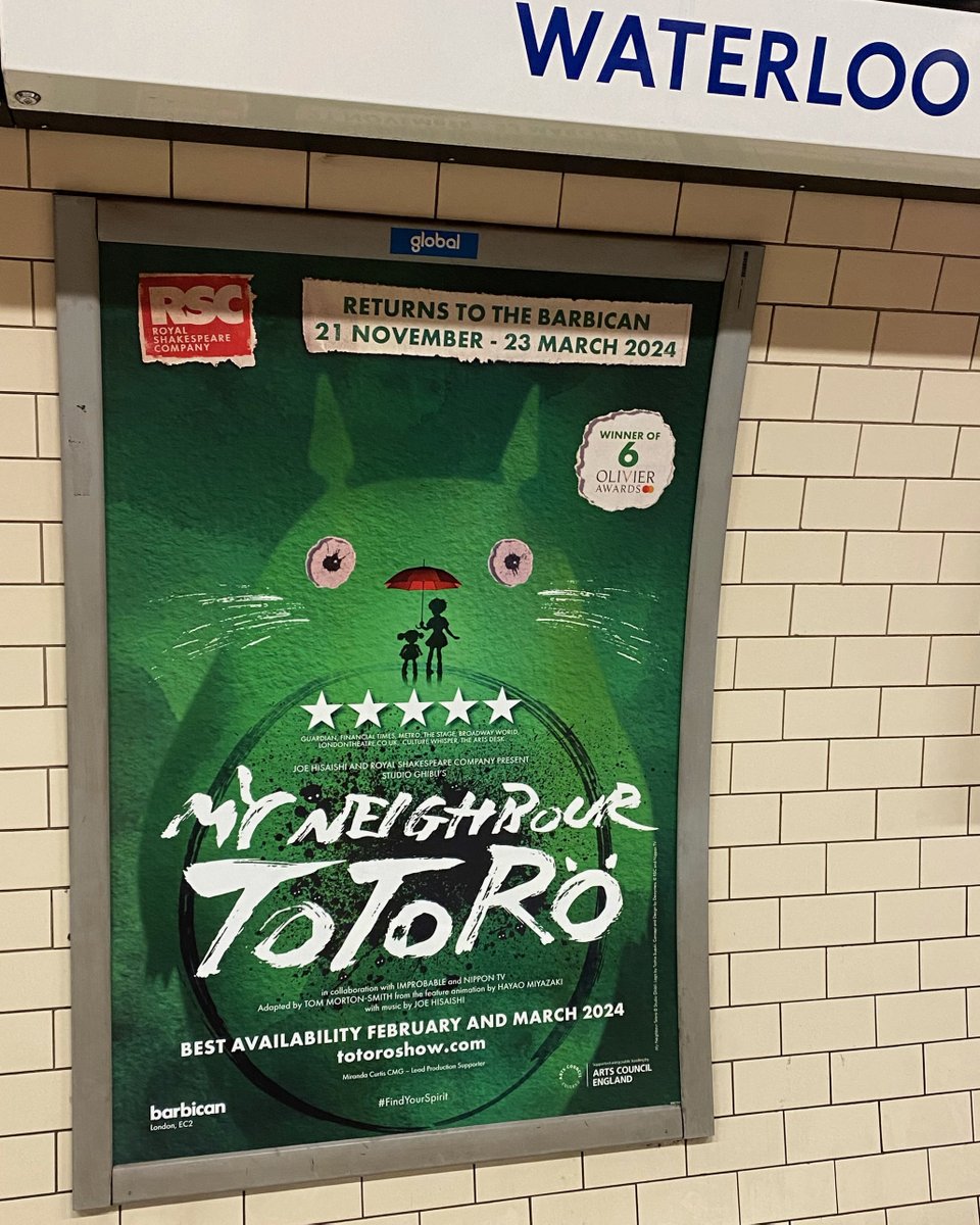 👀 Have you spotted My Neighbour Totoro around London yet this year? 

📸 Share your photos with us if you have 💚🙌

🎫 TotoroShow.com

#FindYourSpirit