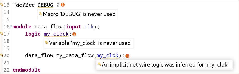 Sigasi's tweet image. 💬 For the 5.2 release, out June 16, we focused on: compliance with language specifications,  flagging unused declarations, copy/paste slip ups, &amp;amp; confusion in design hierarchy. 
Check out all the new features in our release notes: zurl.co/7U0w
#Linter