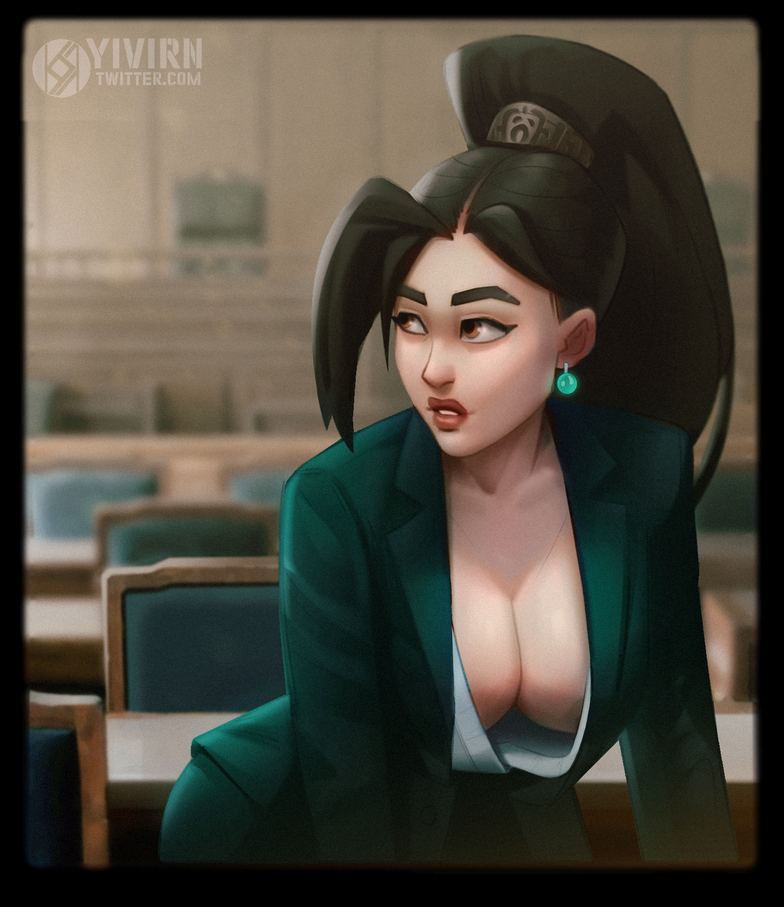 YIVIRN 🔞 on X: sage in suit^^ #sage #VALORANT #suit #nsfw #r34 #solo #art  t.coalMPypToSR  X