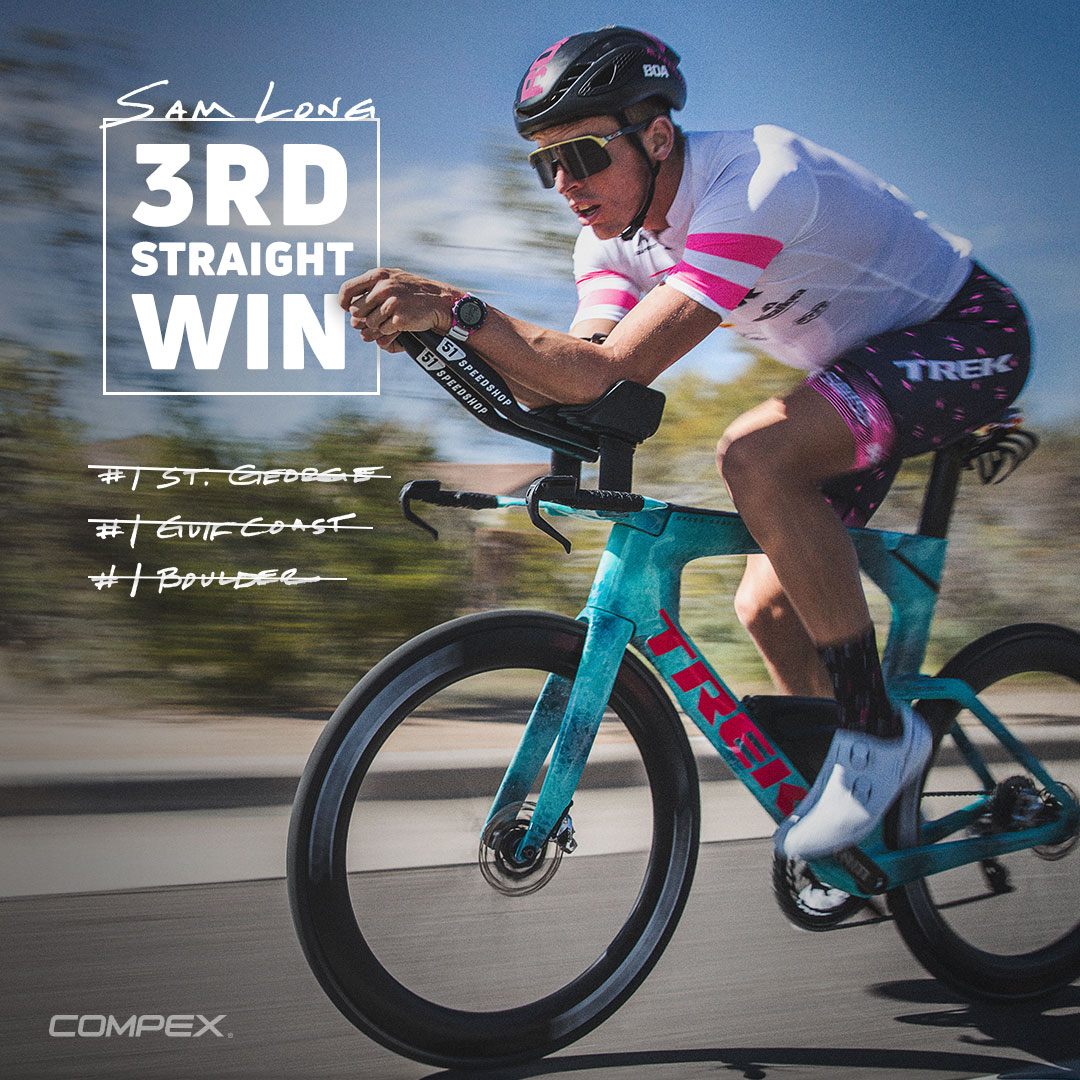 We are very proud of our Compex athlete Sam Long for his incredible performance this year – taking first place at St. George, Gulf Coast, and Boulder! This is only just the beginning. WAY TO GO SAM!

#CompexAthlete #swimbikerun #compex