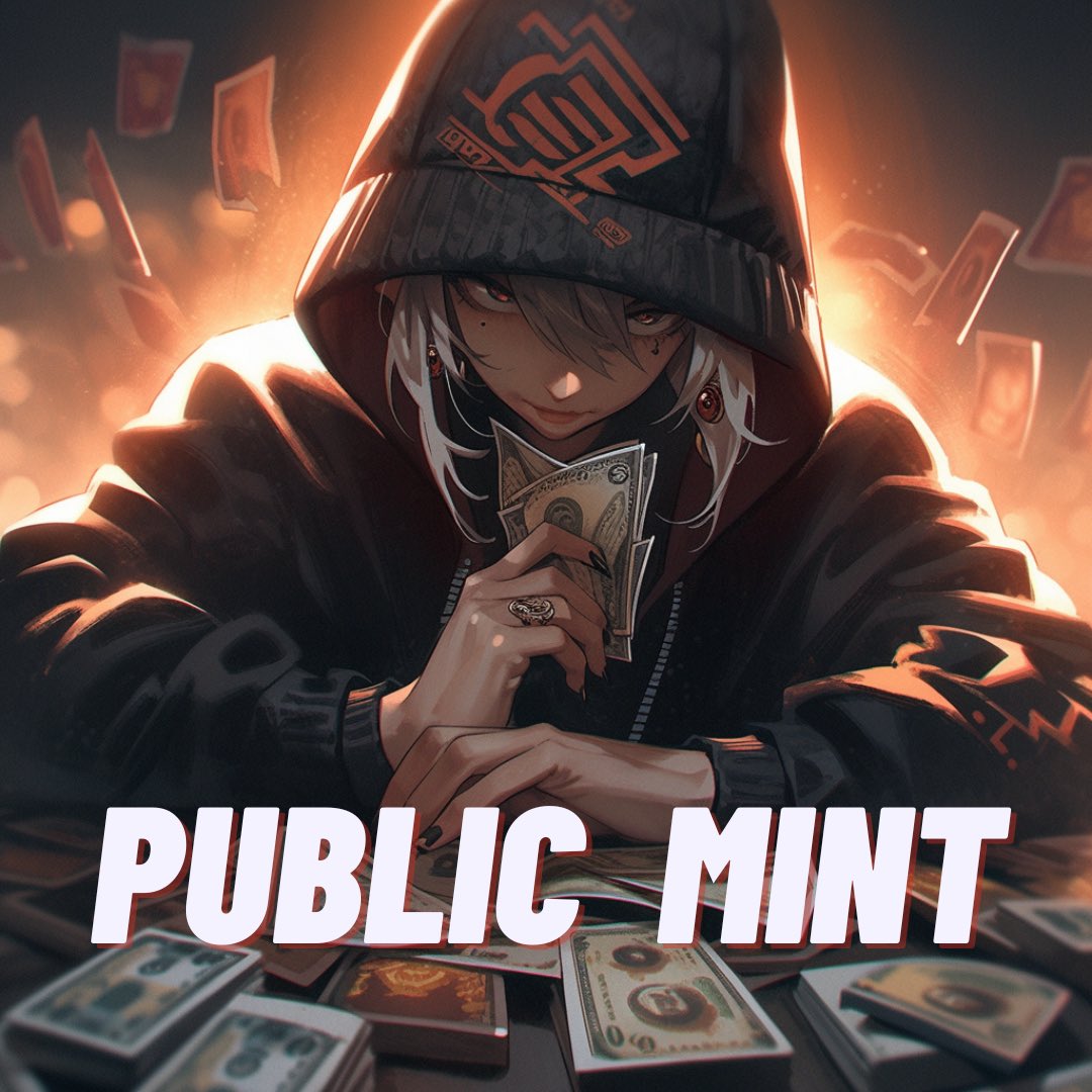 // Public Mint will open today!

🕙 10pm est
▫️ Phase 2:  222 NFT’s (fcfs)
♦️ 0.075 ETH
