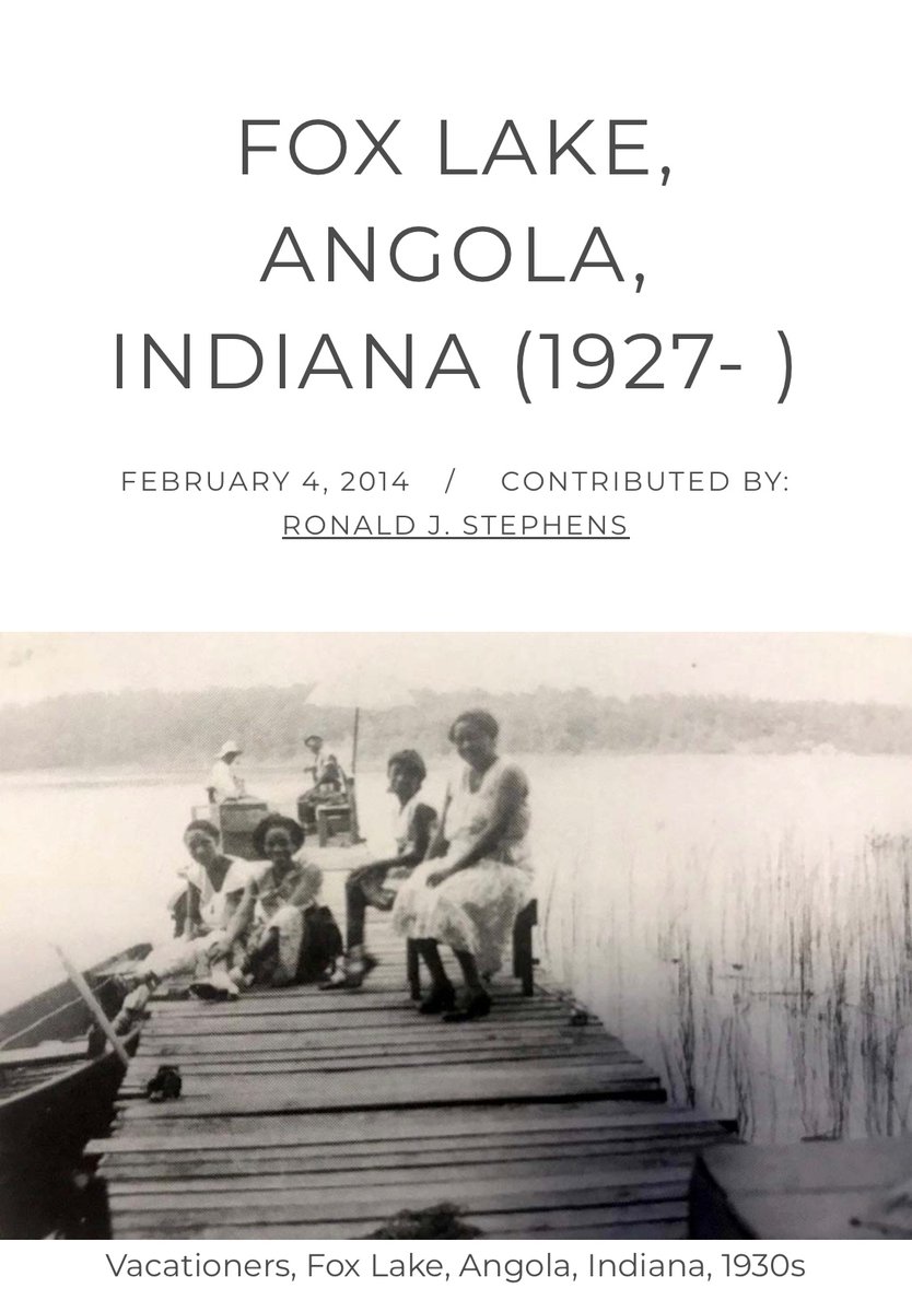 We must rebuild what we had before integration and PanAfricanism.

“Fox Lake Resort resulted from Jim Crow segregation which prohibited African Americans from vacationing at white resorts.”