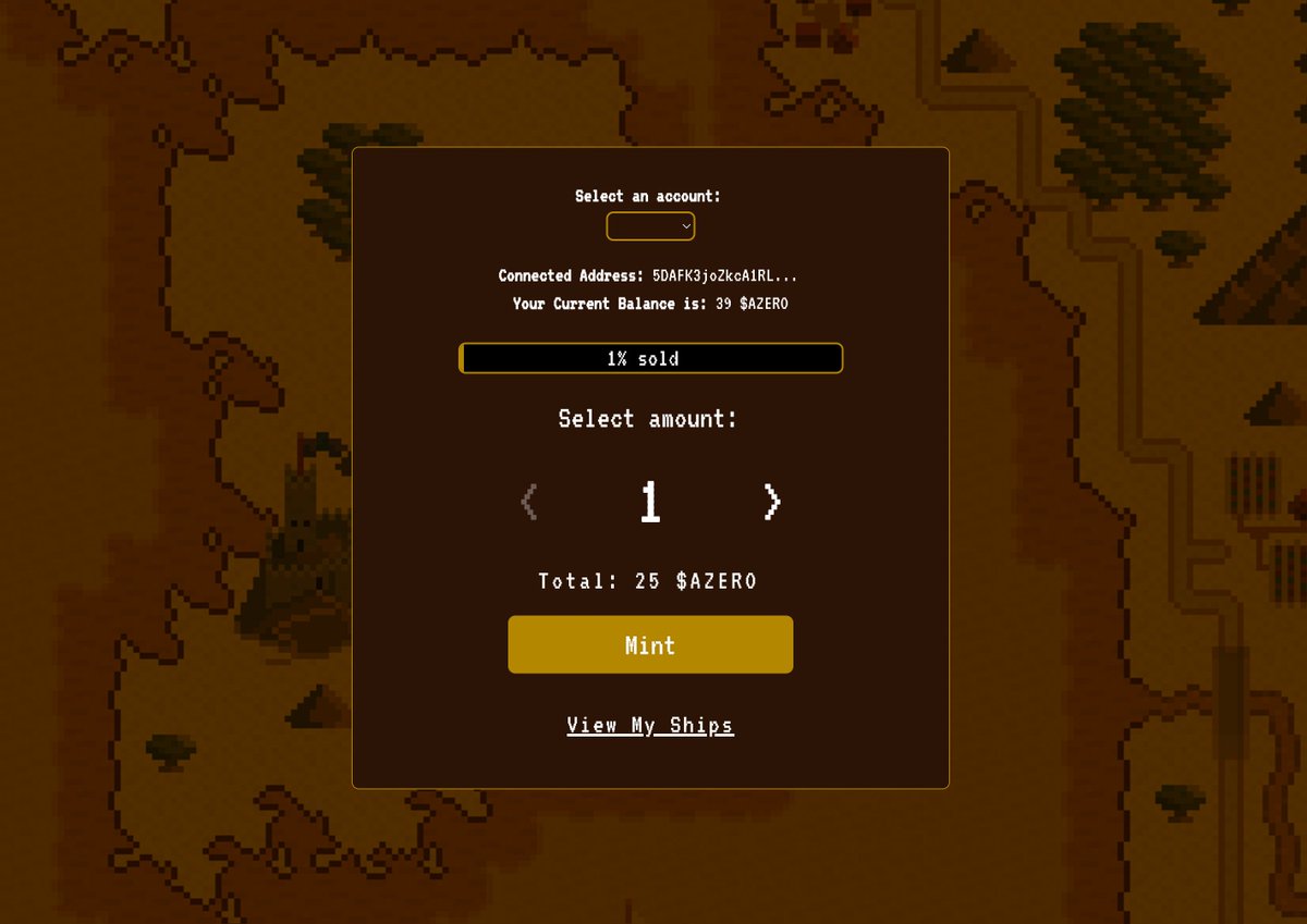 🏴‍☠️LAND HO! 🏴‍☠️

⚓️The Kickstarter Is Now Live. ⚓️

🪙25 $AZERO 
🦜5000 Total Supply

👉mint.explora.online to mint your fleet!

Learn all about the kickstarter here: explora.online/kickstart-expl…