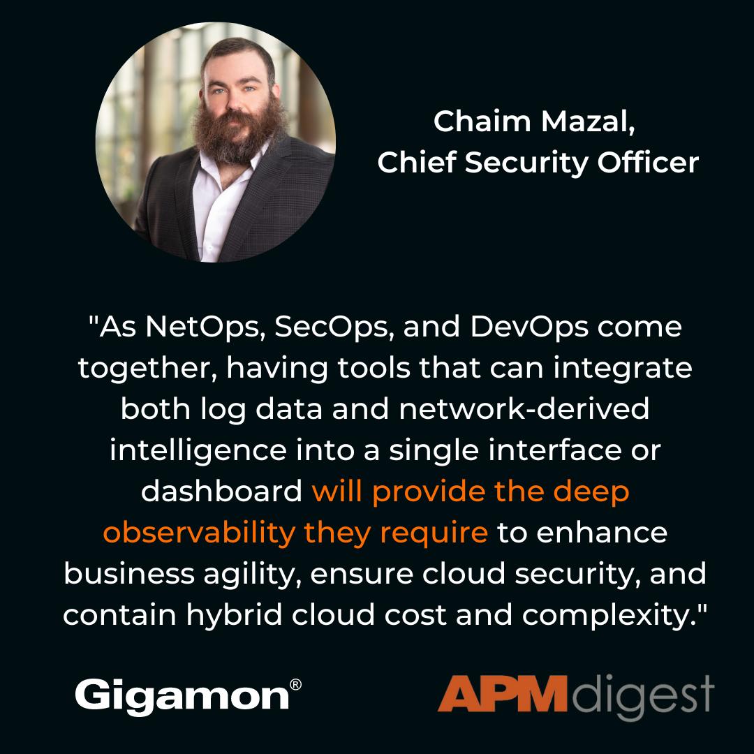 Should security and observability dashboards be combined for ITOps, NetOps or DevOps? 🤔

Our CSO, Chaim Mazal, thinks it will happen - and it will ultimately help businesses enhance their agility 💪 Check out his thoughts in APMdigest ⬇️
ow.ly/9sxa104LAbT