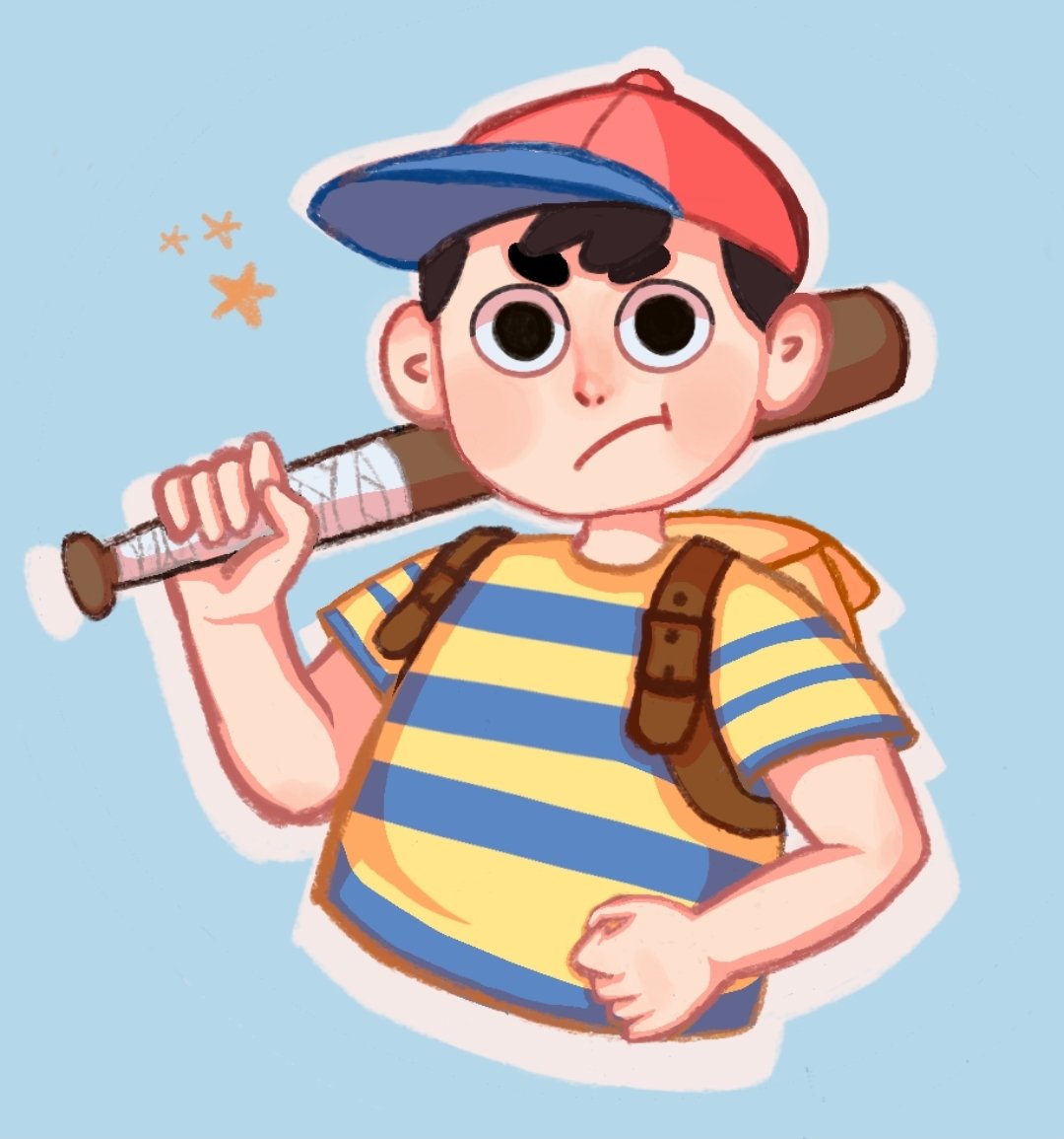 learning procreate :0 #earthbound #ness